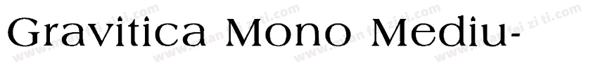 Gravitica Mono Mediu字体转换